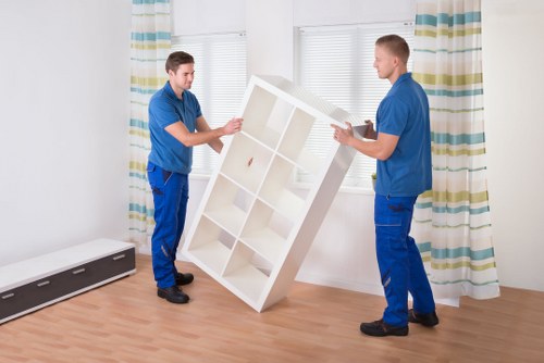 Business team coordinating a commercial move